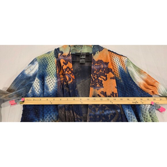 Ali Miles Kimono Cardigan Paisley Tie Dye Patchwork Women S Artsy Lagenlook Boho - Picture 10 of 12